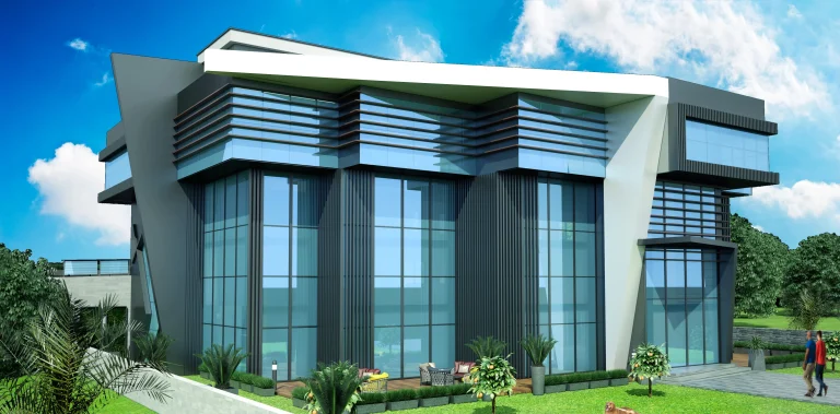 Modern Ofis Dış Cephe Tasarımı